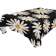 thumbnail image 1 of 54"x72" Daisy Flower Tablecloth, Waterproof Washable Polyester Square Table Cover, Durable Tablecloth for Kitchen Dining Table Party Decor, 1 of 7