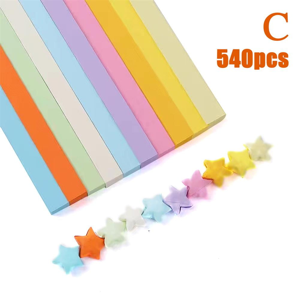 540/560pcs Folding Paper Lucky Star Paper Strip Origami Bestxpc/ Craft A7Z1  