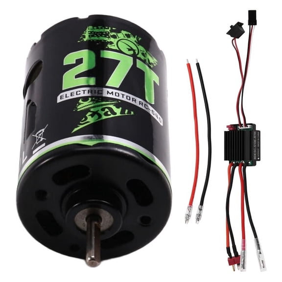 540 Brushed Motor RC Crawler Motor ESC Brushed Electric Speed Controller BEC for 1/10 RC Car // 27T