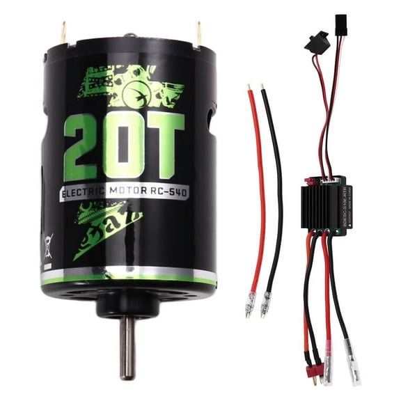 540 Brushed Motor RC Crawler Motor ESC Brushed Electric Speed Controller BEC for 1/10 RC Car /AXIAL/ 20T