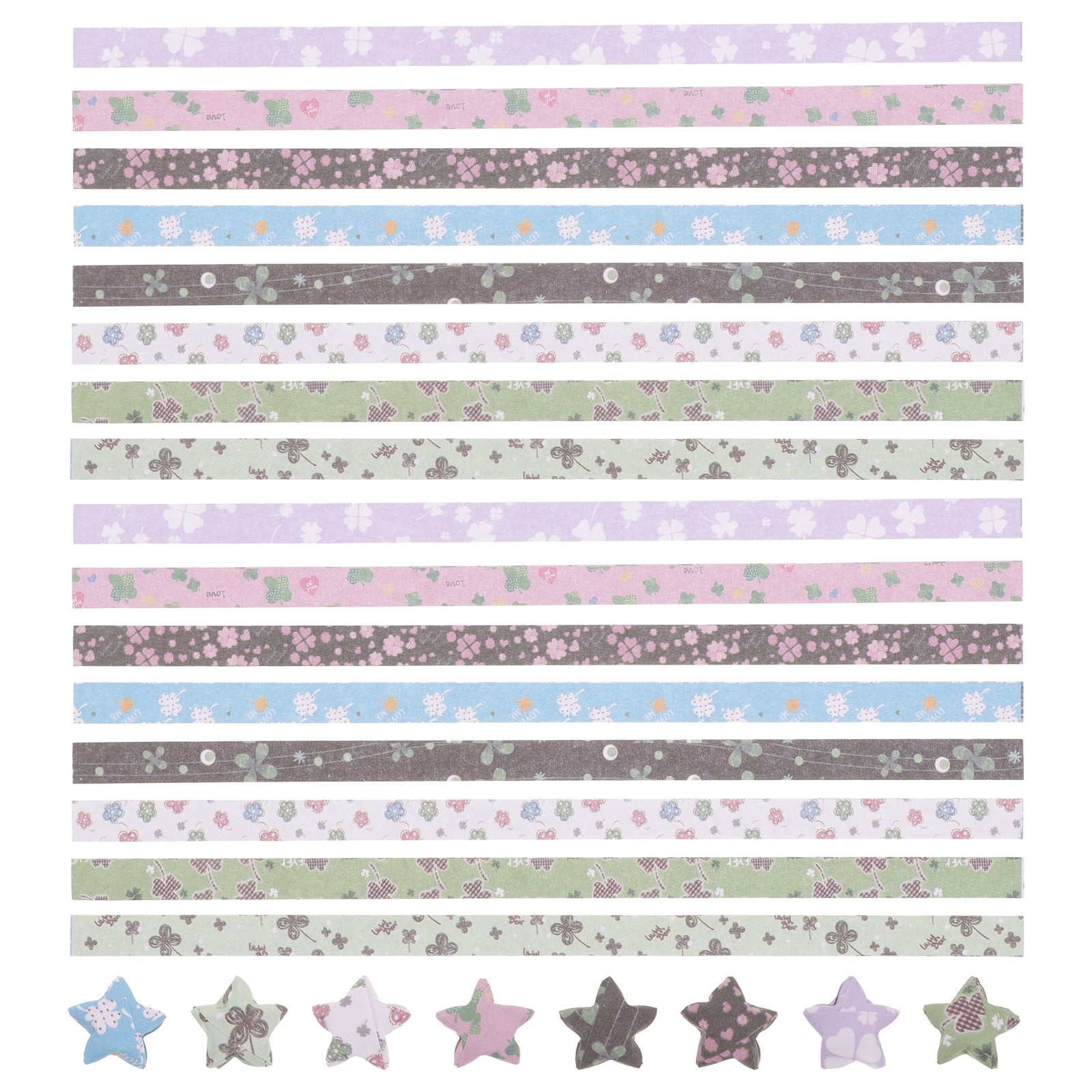 540 Pcs Paper Star Strips Origami for Crafts Students Stars Cartoon ...