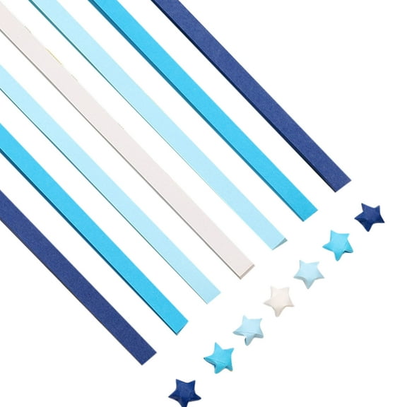 540 Sheets Double Colorful Star Decoration Folding Paper Strips for DIY Crafting Arts and Crafts Supplies Scrapbooking