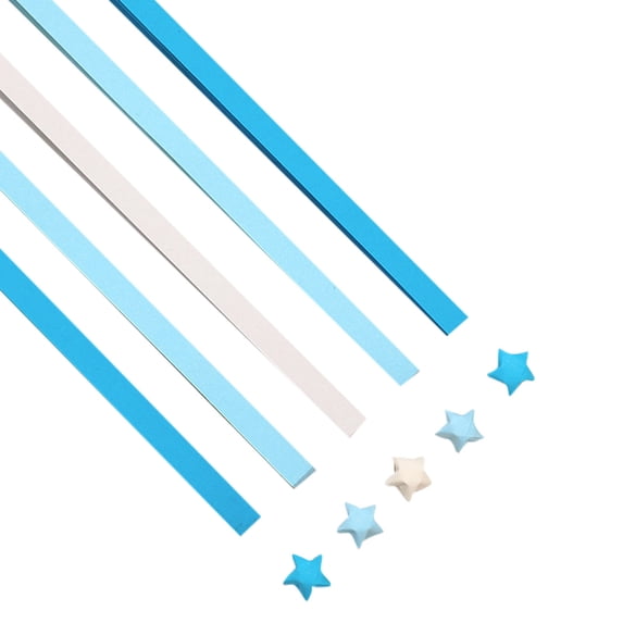 540 Sheets Double Colorful Star Decoration Folding Paper Strips for DIY Crafting Arts and Crafts Supplies Scrapbooking