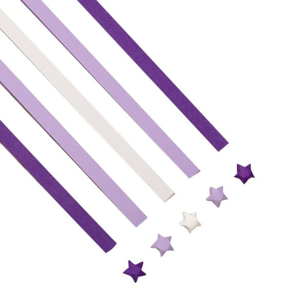 540 Sheets Double Colorful Star Folding Paper Strips for DIY Arts Crafts Decoration Scrapbooking Supplies