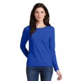 thumbnail image 1 of 5400L Ladies Heavy 100 Percent Cotton Long Sleeve T-Shirt, Royal Blue - Medium, 1 of 1