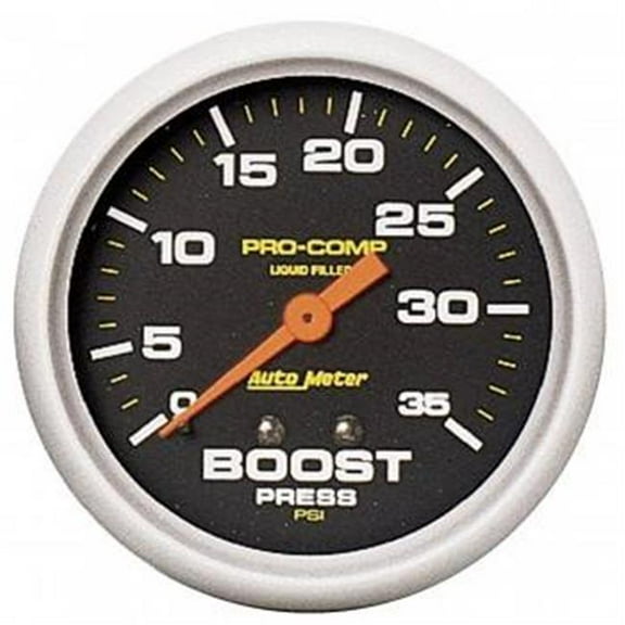 5404 Pro-Comp Liquid-Filled Mechanical Boost Gauge - 2.62 in.