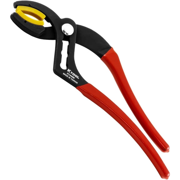 54050; 10" Long Cannon Plug Pliers, Non-Marring Nylon Jaw, 4 Adjustable Positions, Fits A-N Electrical Connectors 3/4" to 2-1/2" Ideal for Gripping Items without Damaging