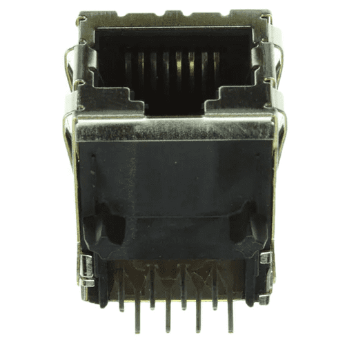 5406299-1 Connector Modular Jack 8p8c (RJ45, Ethernet) 90 Angle (Right) Shielded, EMI Finger Cat5 :RoHS