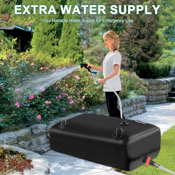 540L Foldable Water Bladder with Level Indicator for RV, Camping, Emergency &