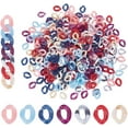 thumbnail image 1 of 540Pcs 9 Colors Acrylic Linking Ring Quick Link Connectors Twist for Curb Chain Making Mixed Color 13x10x3mm Inner Diameter: 7.5x4mm 60pcs/color Material Acrylic, 1 of 6