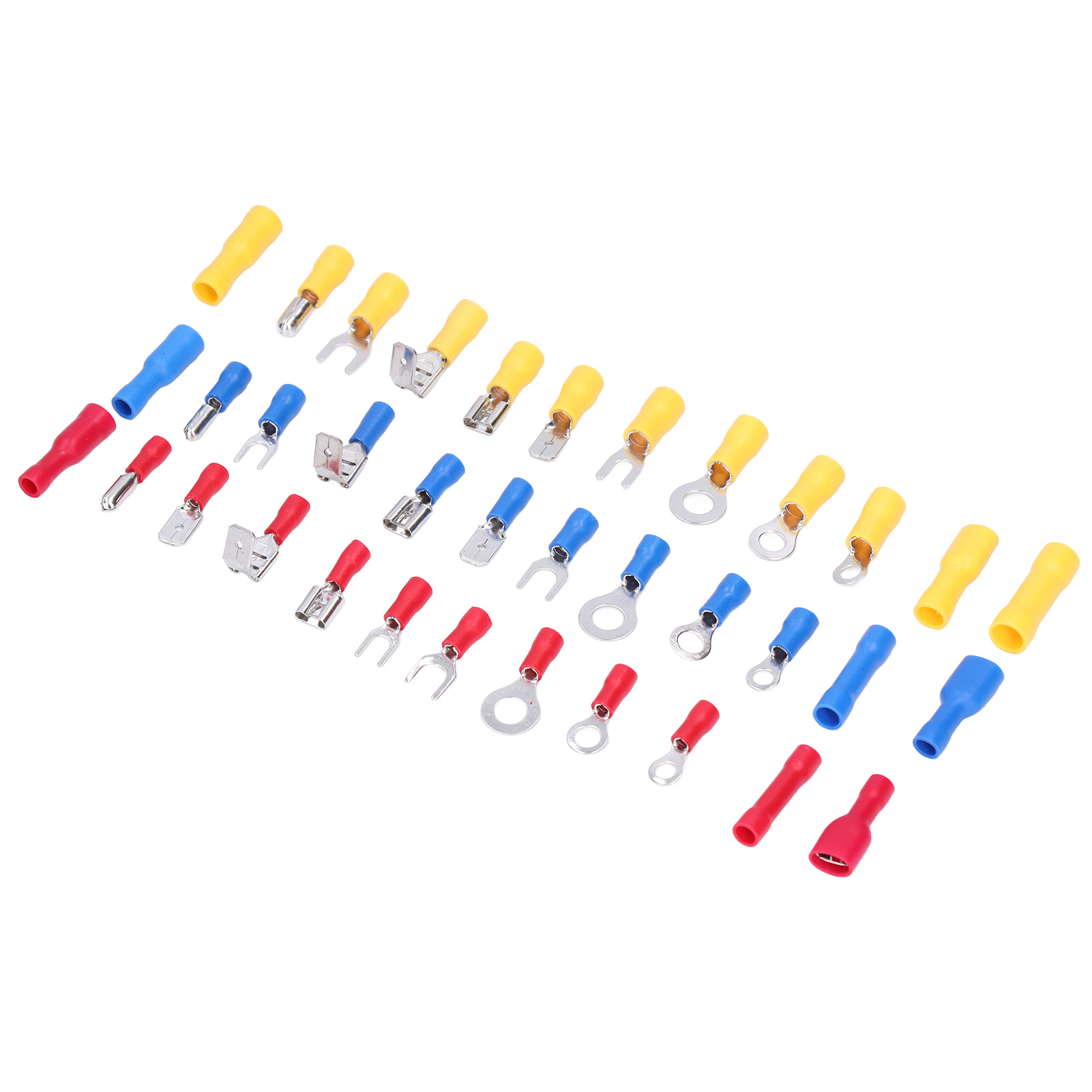 540Pcs/Set Mixed Crimp Terminals Copper PVC Quick Disconnect Electrical