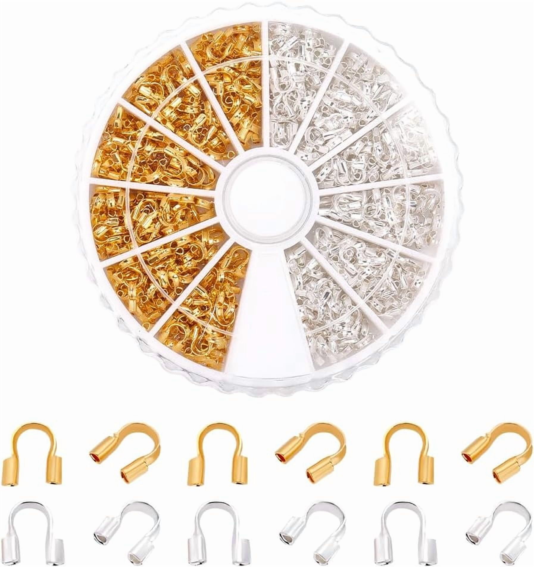 540pcs 6 Colors Brass Wire Guardian Wire Guard Thread Protector Cable ...