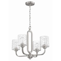 54224-BNK Craftmade Lighting Collins - 4 Light Chandelier-Brushed Polished Nickel Finish    -Traditional Installation
