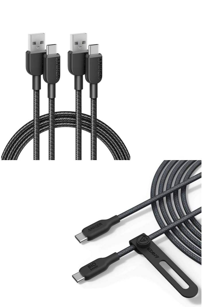 543 USB C to USB C Cable (240W, 10ft), USB 2.0 BioNylon Charging Cable