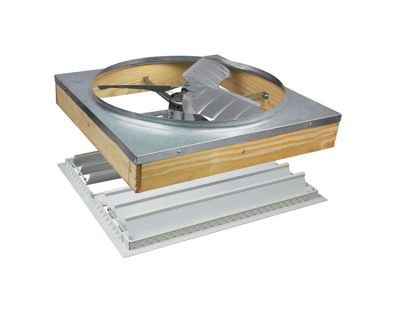 Air Vent 27" Silver Aluminum Belt Drive Whole House Fan