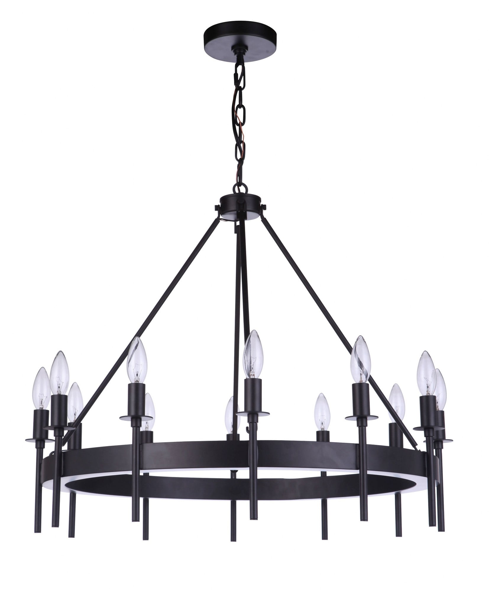 54312-FB-Craftmade Lighting-Larrson - 12 Light Chandelier In ...