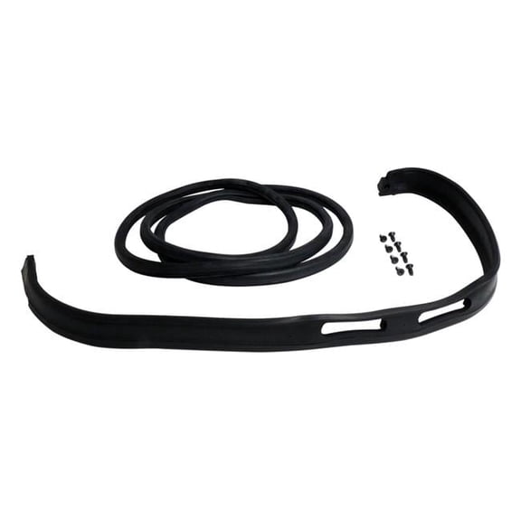 5453950K Windshield Frames with Strip Kit for 1976 Jeep CJ5 - Black