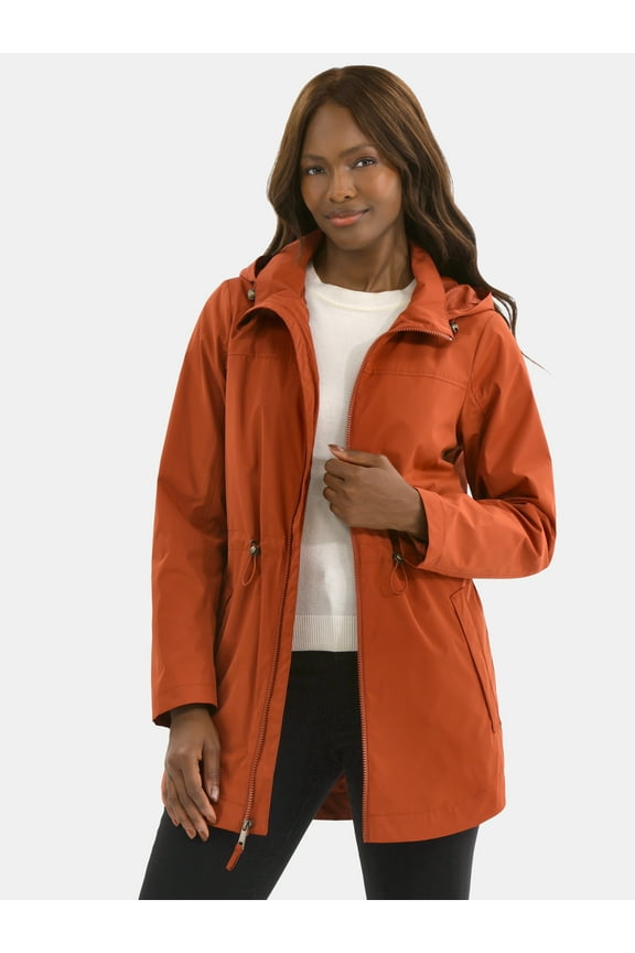 Women's Lightweight Anorak Jacket with Hood, Sizes XS-2X