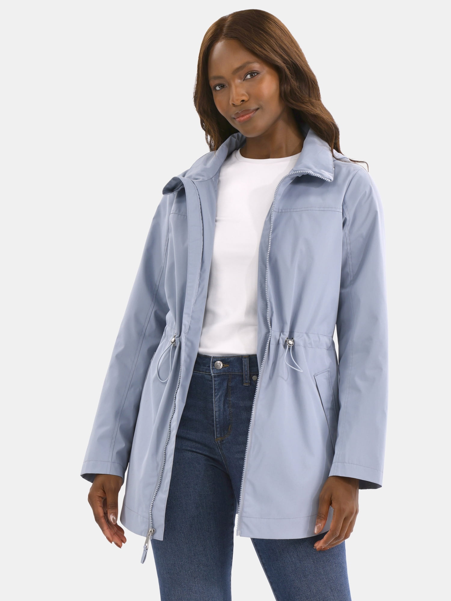 Time and Tru Women's Lightweight Anorak Jacket with Hood Sizes XS