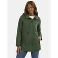 thumbnail image 1 of Time and Tru Women's Lightweight Anorak Jacket with Hood, Sizes XS-2X, 1 of 5