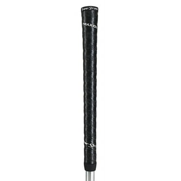 (546301) SuperStroke Traxion Wrap Gold Club Grip, Black Midsize