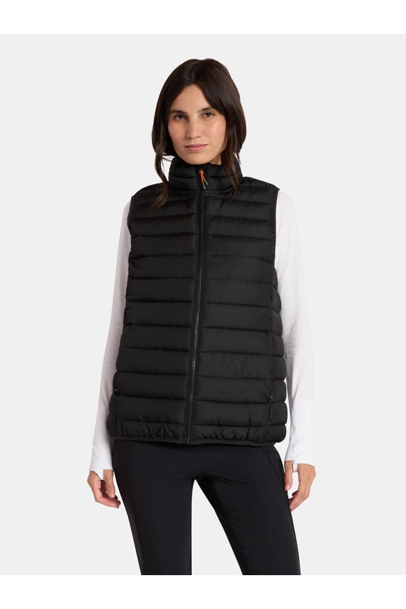 Women's and Women's Plus Size Core Puffer Vest, Sizes XS-2X