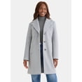 thumbnail image 1 of Time and Tru Women's and Women's Plus Faux Wool Boyfriend Coat, Sizes XS-2X, 1 of 6