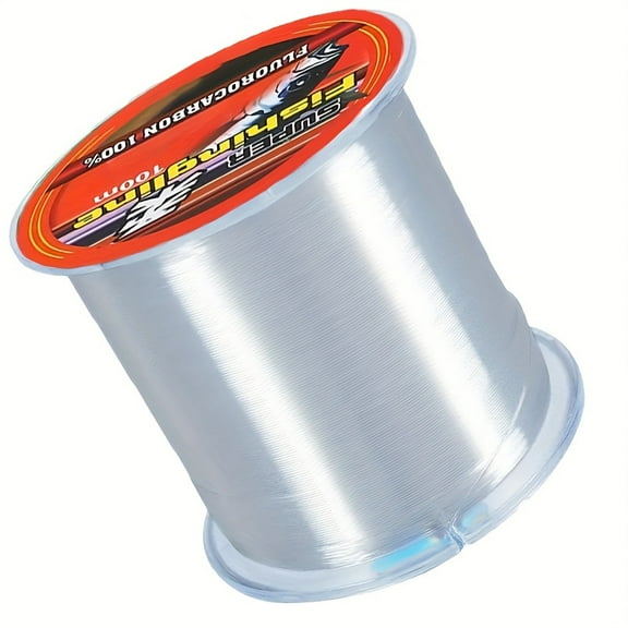547Yds transparent fluorocarbon fishing line, 9.7 to 46.3 pounds invisible line, strong shock absorption, suitable for both seawater and freshwater