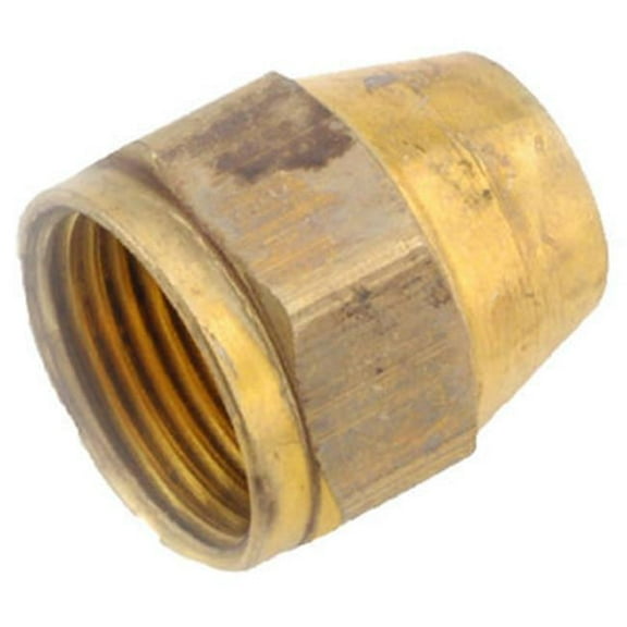 54800-06 0.38 in. Flare Brass Space Heater Nut, Pack of 5