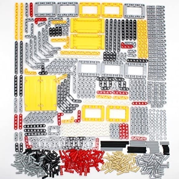 548PCS Technic-Parts, axle Liftarm Pins Connector Frame Panel-Plat Compatible with Lego-technic Building Blocks Set, Random Color
