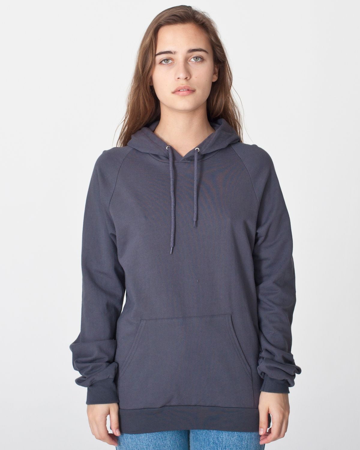 American Apparel 5495 Unisex California Fleece Pullover Hoodie Asphalt 2XL Walmart