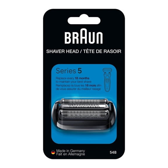 54B Electric Shaver Replacement Heads Compatible with Braun Series 5 Razors 5118s, 5120s and 5150cs, Black,1 ct