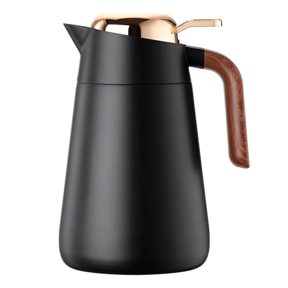 54Oz Thermal Coffee Carafe Tea Pot with Tea Infuser,Double Walled Vacuum Water and Beverage Dispenser,Thermos Water Pitcher Beverage Dispenser