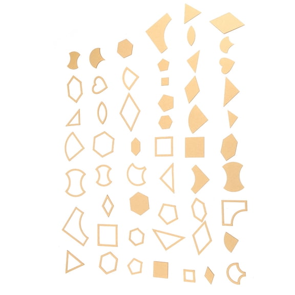 54PCS Clear Acrylic Pattern Stencil Template Set Leather Craft Quilting Sewing Tool DIY