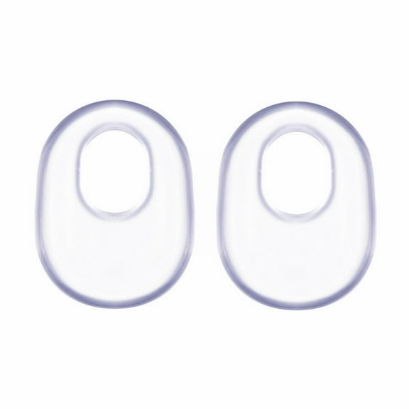 54PCS Oval Protective Foot Pads, Soft Silicone, Self-Stick, Breathable, for Corns/Blisters, Fits All Shoes