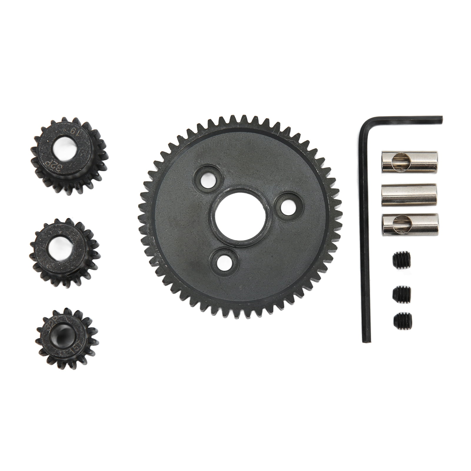 54T 0.8 32 Pitch 3956 RC Car Spur Gear with 15T 17T 19T Pinion Set for