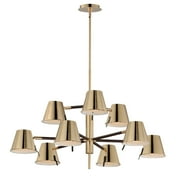25179DBZHR-Maxim Lighting-Carlo - 54W 9 LED 2-Tier Chandelier-16.75 Inches Tall and 34 Inches Wide