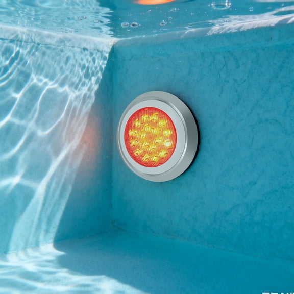 54W LED Pool Light - Waterproof, Color-Changing with Remote Control, Durable Stainless Steel Design for Pools and Outdoor Spaces