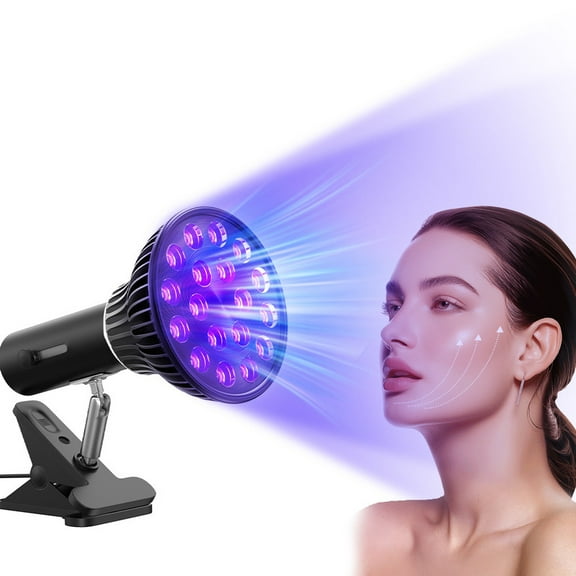 54W Ultraviolet Tanning Lamp 450nm & 850nm Wavelength Professional Tanning Lamp Face and Body Home Sun Lamp Beauty&Skincare Tool