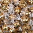 thumbnail image 1 of 54ct Gold Fudge Swirl Chocolate Bulk Individually Wrapped Lindor Candy Truffles (24oz Bag), 1 of 6