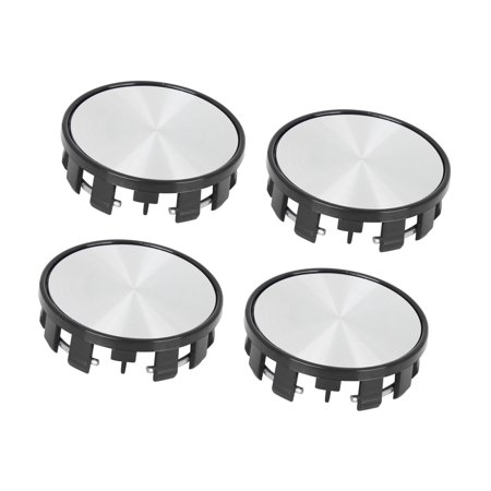 54mm 9 Lugs Universal Black Car Wheel Center Hub Caps Cover Protector 4 Pcs