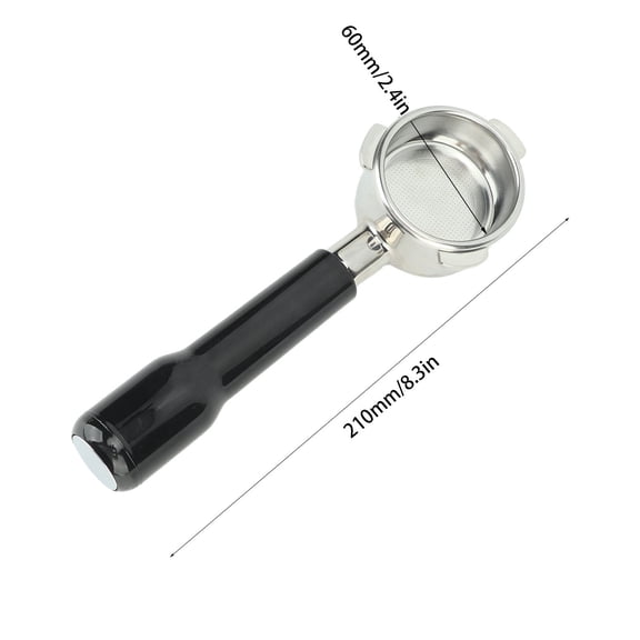 54mm Bottomless Portafilter For Enhanced Coffee Extraction Flavor, 3 Ear Design