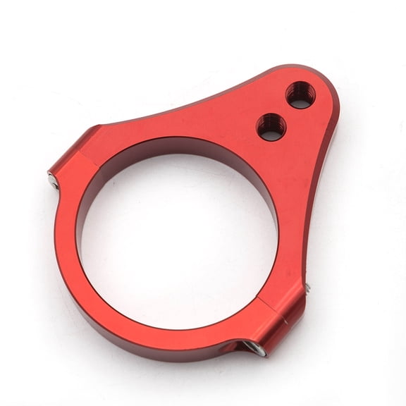 54mm Diameter Aluminum Universal Steering Damper Fork Frame Mounting Clamp Bracket Foot Fixer for Motorcycle Bike Red
