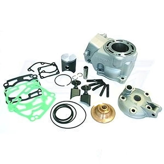 Standard Bore 54mm Cylinder Kit Compatible with 2003-2007 Kawasaki KX125 124cc 2-Stroke Liquid-Cooled Motocross Nikasil Coated Engine P400250100001