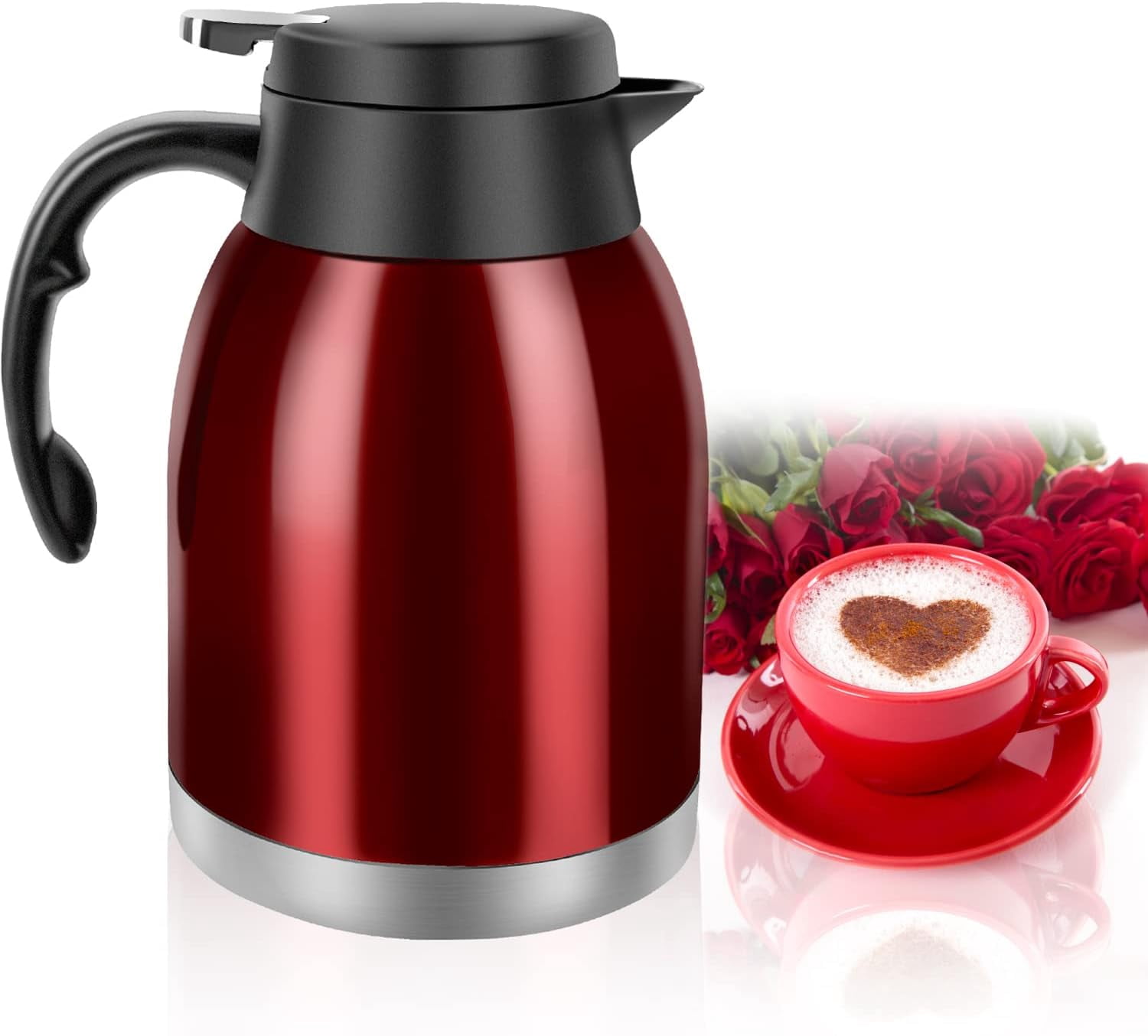 Insulated Teapot With Infuser Stainless Steel - Double Wall