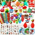 thumbnail image 1 of 54pcs, Christmas Party Favors Toys , Stocking Stuffers, Bulk Christmas Goodie Bag Stuffers, Christmas Toys Assortment, Classroom Gifts Prizes Pinata Fillers Treasure Box Toys, Random Color Style, 1 of 8