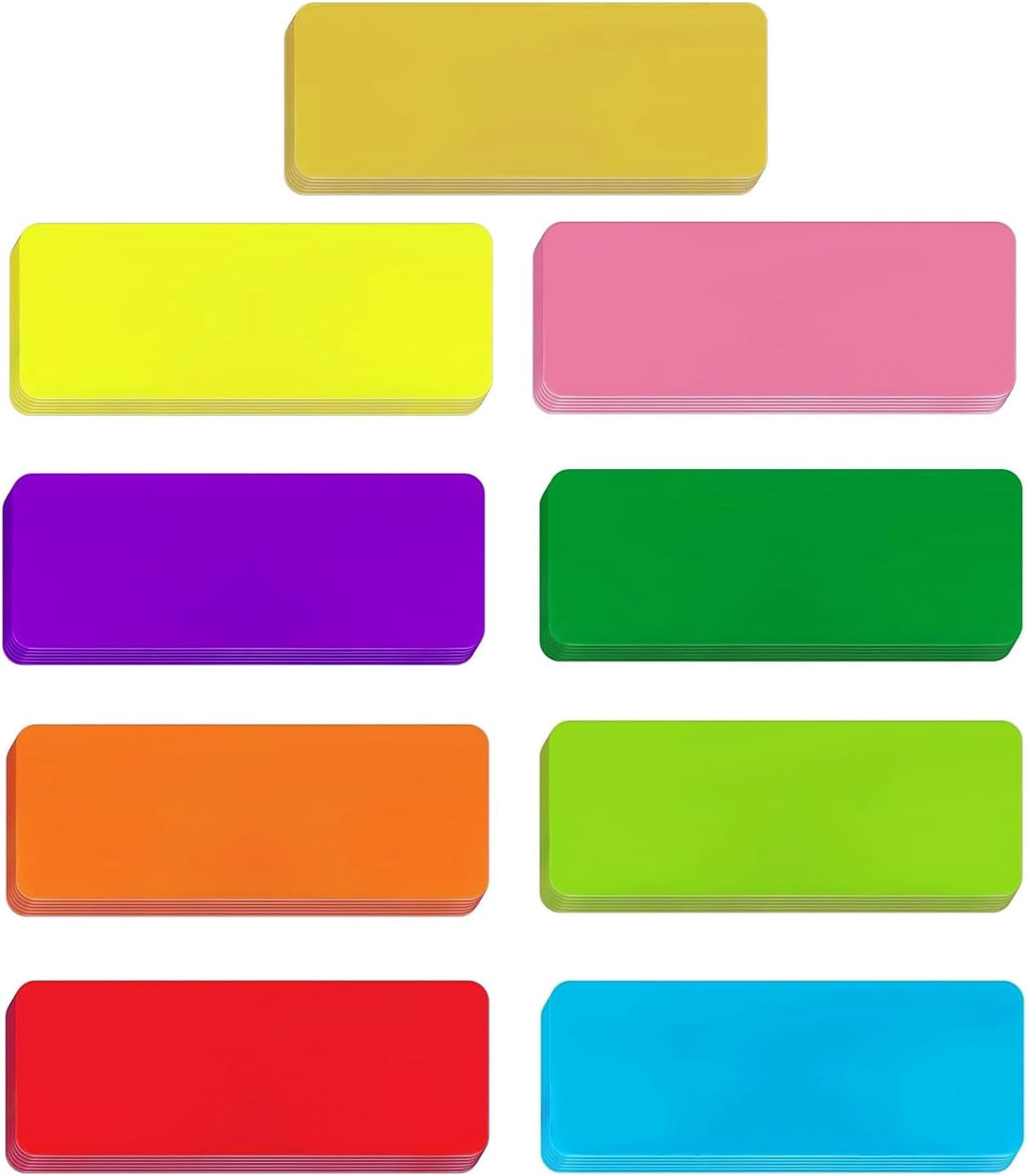 Reusable Locker Channel Labels 54pcs Magnetic Dry Erase Labels Colorful Name Tags Flexible Reusable ...