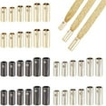 thumbnail image 1 of 54pcs Metal Aglets Shoelace Tips 9 Styles Shoelace End Caps Screws Aglets Lace Thread Tips Aglets for Shoelaces Shoe String Aglet Tips Head, 1 of 9