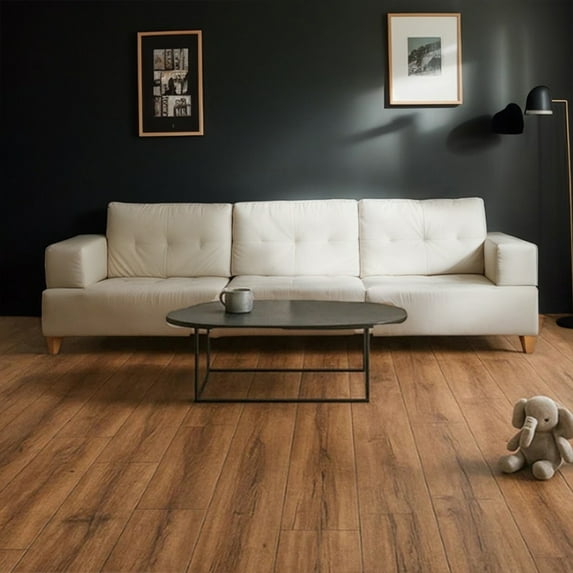 54pcs (cover 81 Sq. Ft), Each pcs 36''*6''. Peel & Stick, Vinyl Plank Flooring, Wood Grain, Self-adhesive and Waterproof Tile Sticker, DIY Stickers- for decorating living rooms, bedrooms, offices