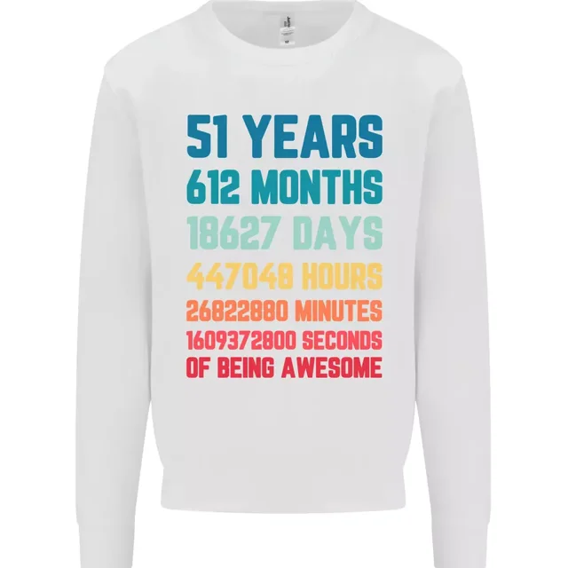 54th Birthday 51 Year Old Mens Sweatshirt Jumper